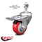 Service Caster 3 Inch Red Polyurethane Swivel 12mm Stem Caster with Total Lock Brake SCC SCC-TSTTL20S314-PPUB-RED-M1215 - alternate 2